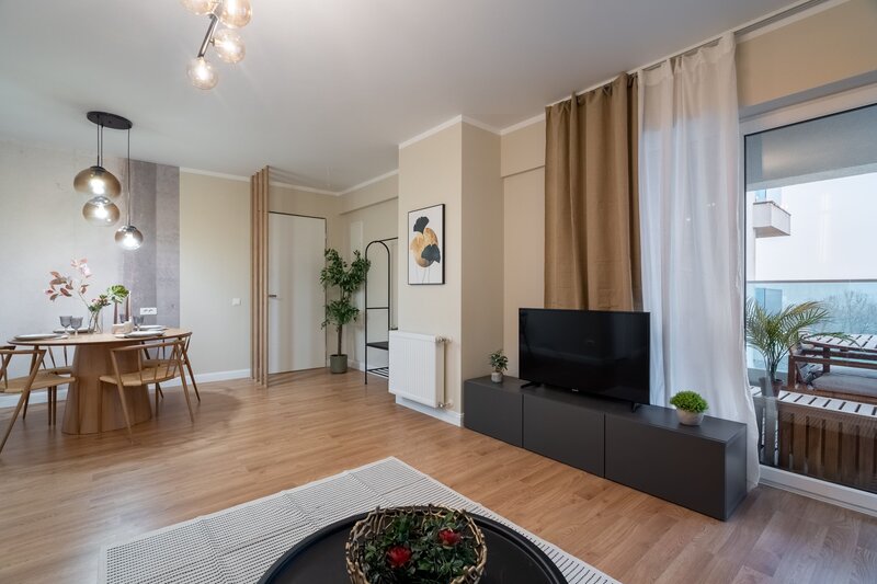 Verdi ap. 3 cam superb, vedere lac, mobilat- utilat, parcare garaj comision 0%